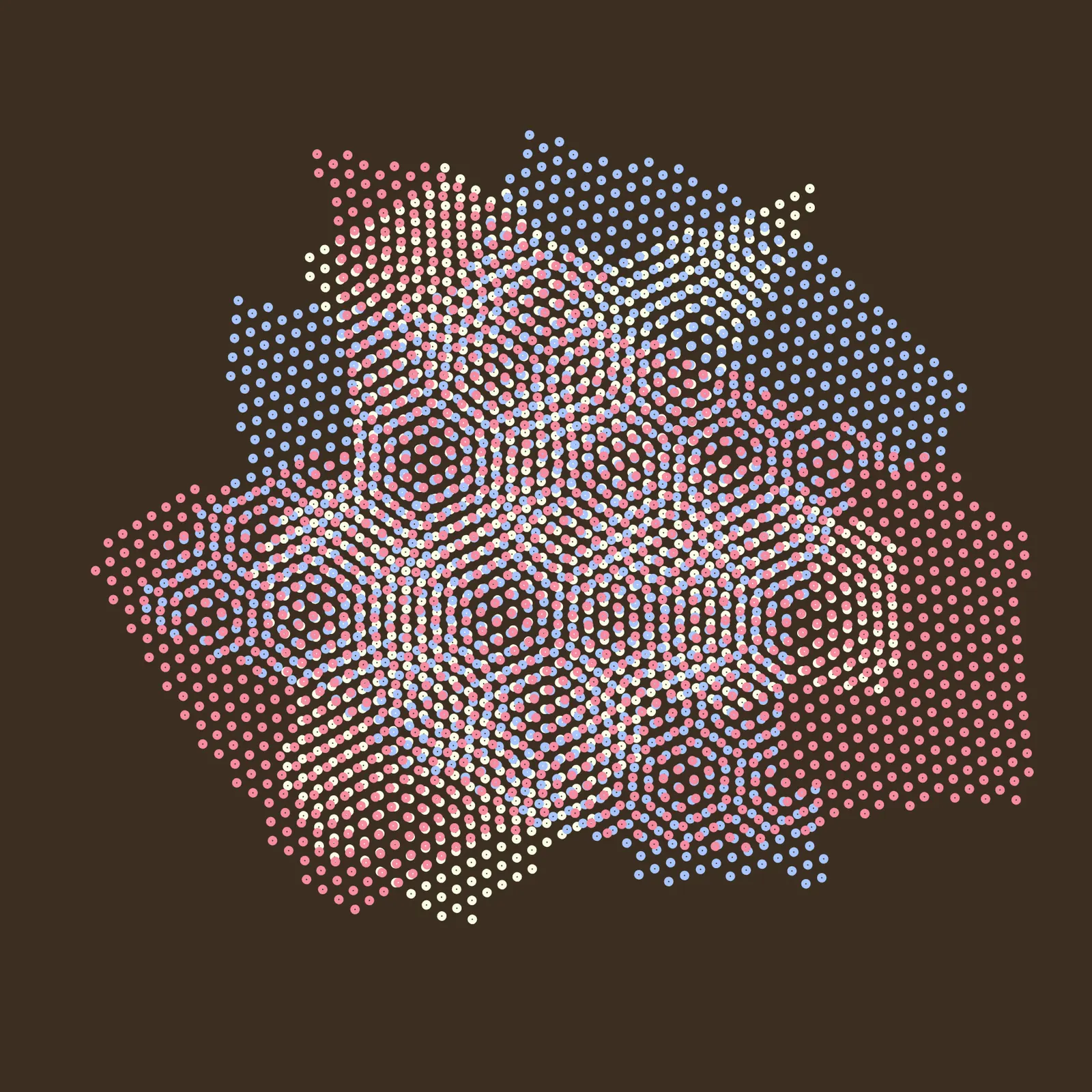 Moiré Mesh Paintings #39 by Chris Follows