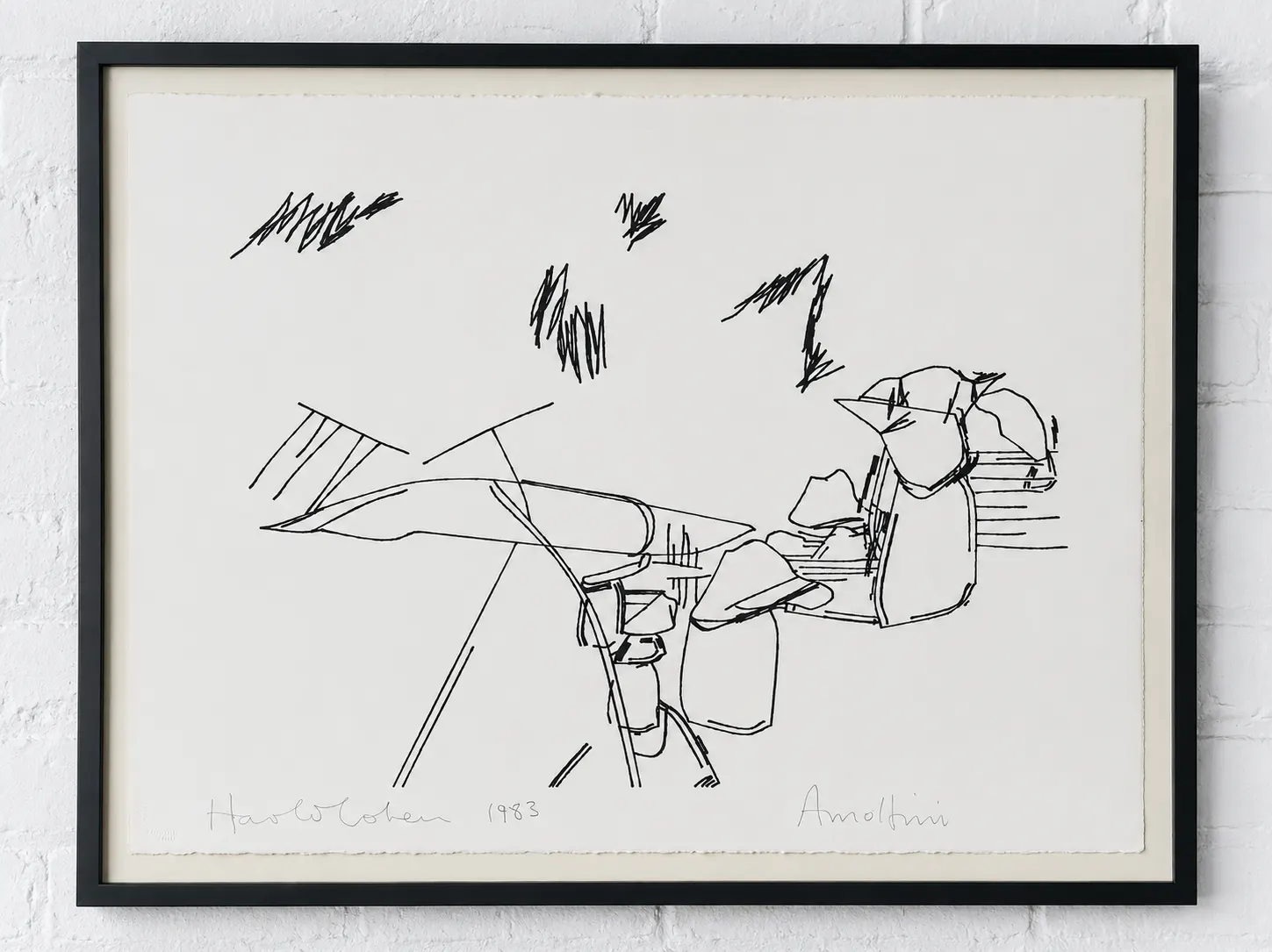 Arnolfini plotter drawings, 1 of 2 by Harold Cohen