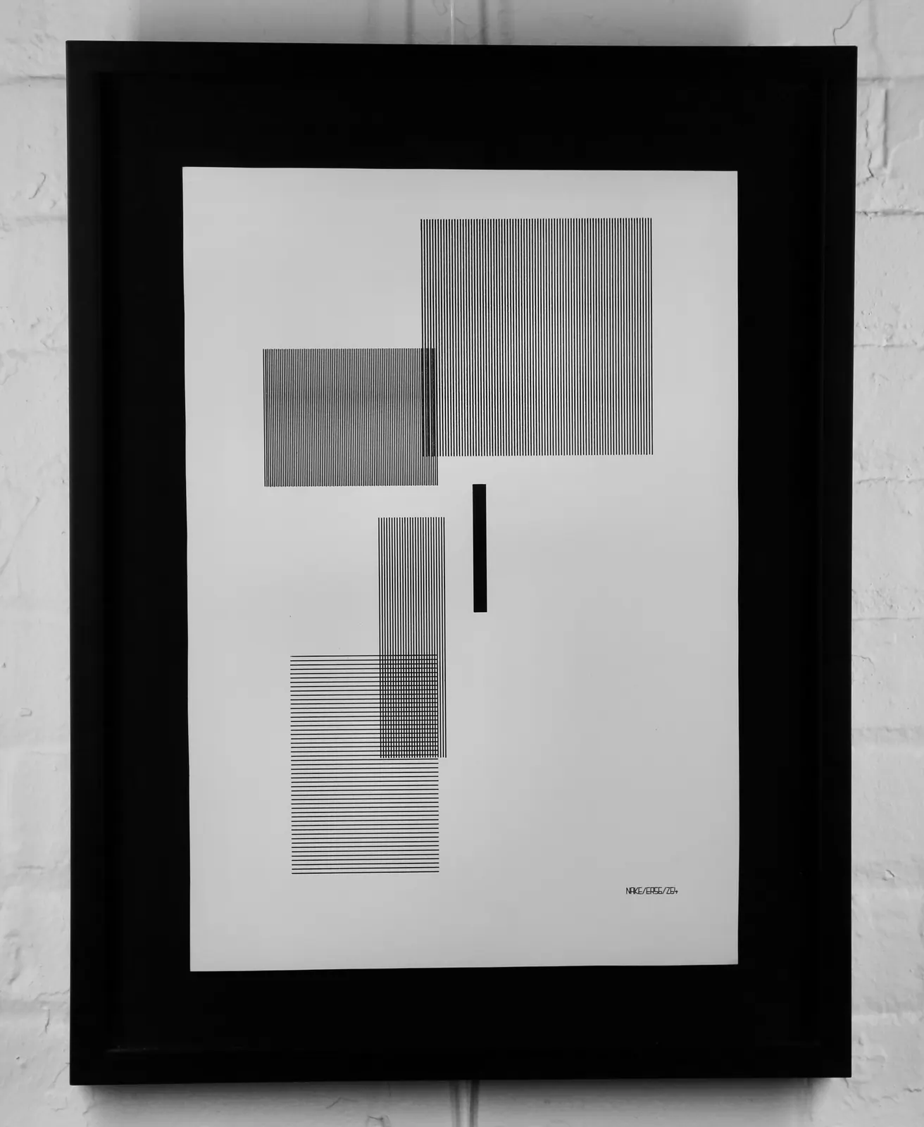 Rechteckschraffuren by Frieder Nake