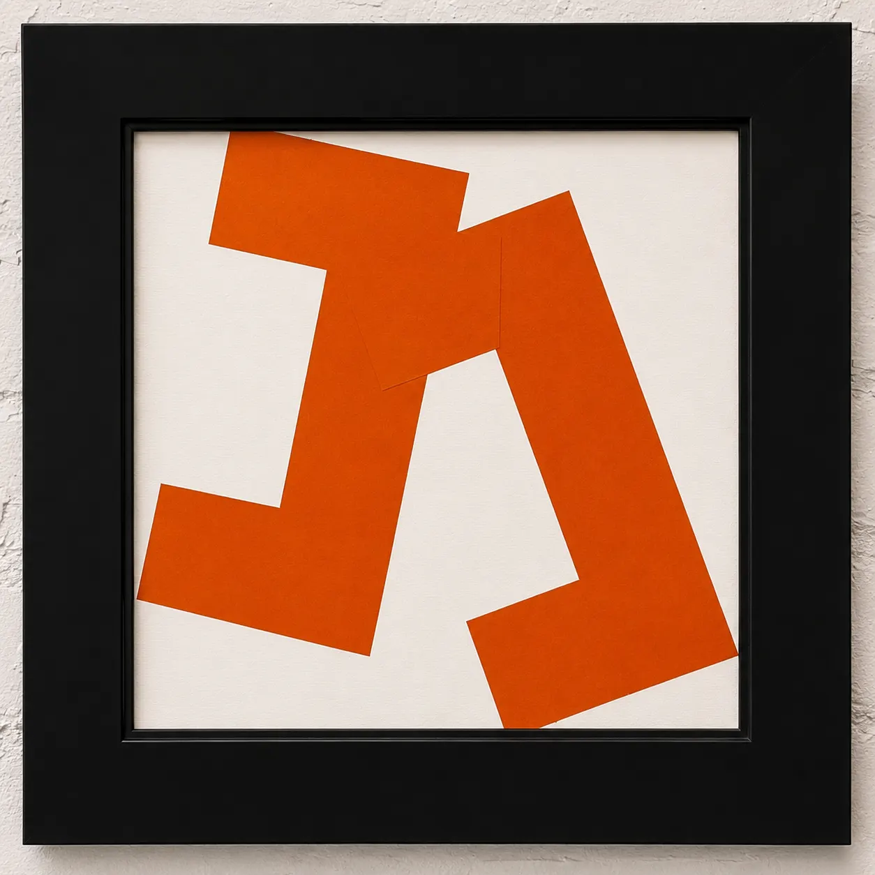 6 Collages, Carré Coupé en 2, serie B, no 1 - 6 — part 4 by Vera Molnar