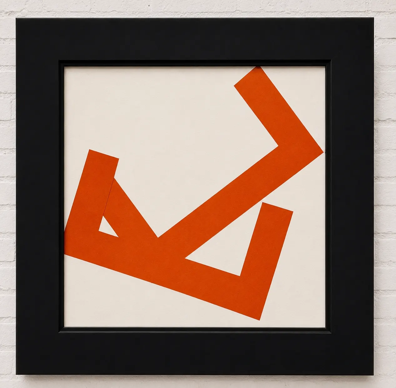 6 Collages, Carré Coupé en 2, serie B, no 1 - 6 — part 5 by Vera Molnar