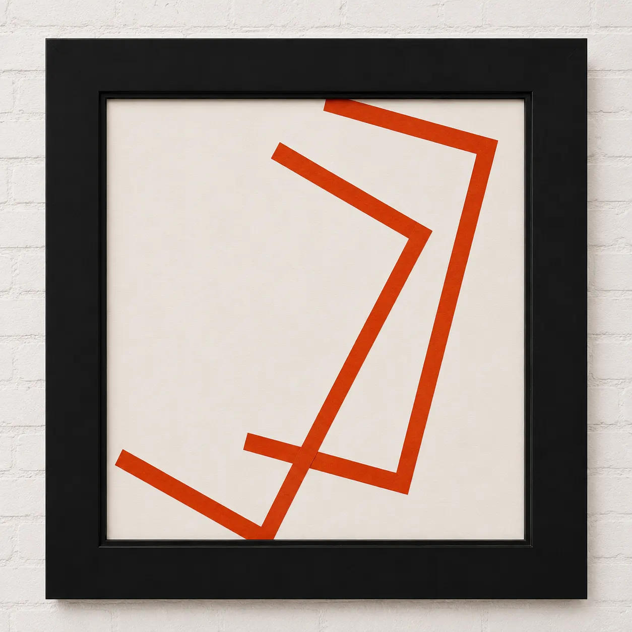 6 Collages, Carré Coupé en 2, serie B, no 1 - 6 — part 6 by Vera Molnar