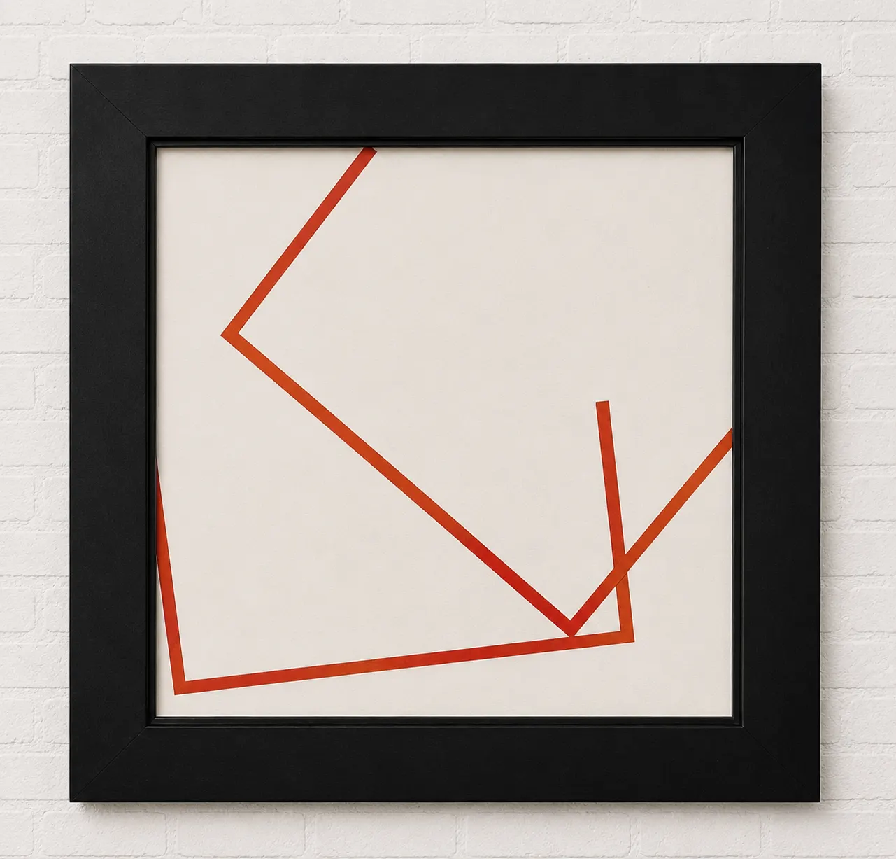 6 Collages, Carré Coupé en 2, serie B, no 1 - 6 — part 7 by Vera Molnar