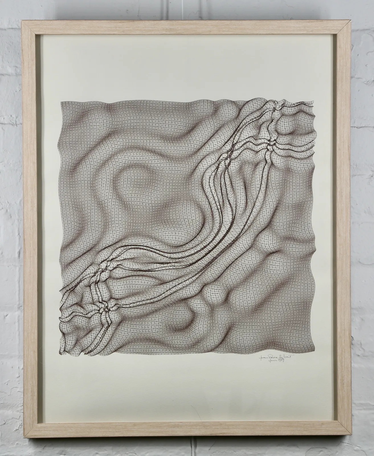Untitled (Plotter Drawing) by Jean-Pierre Hébert
