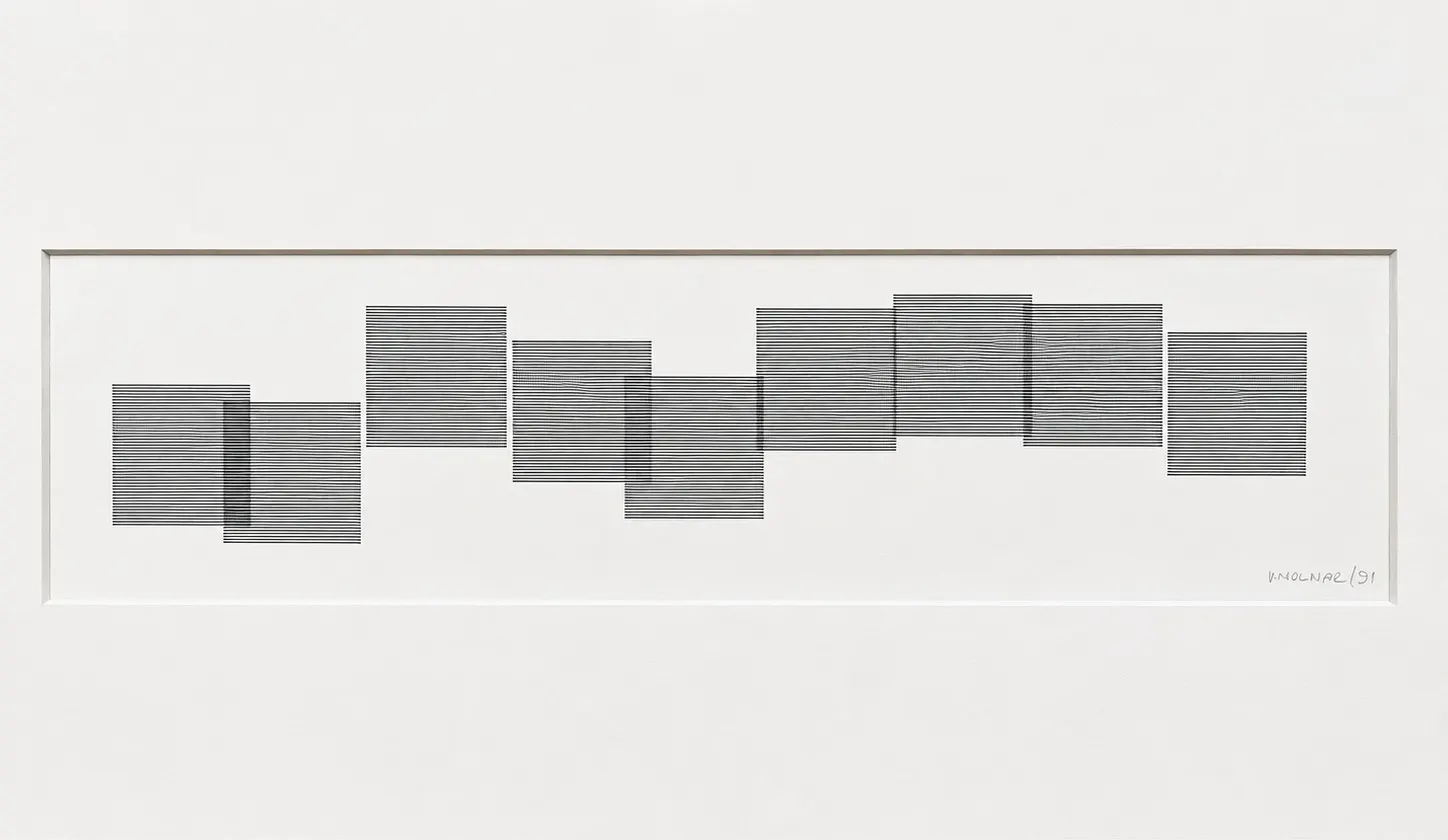 9 Carres, Autrement by Vera Molnar