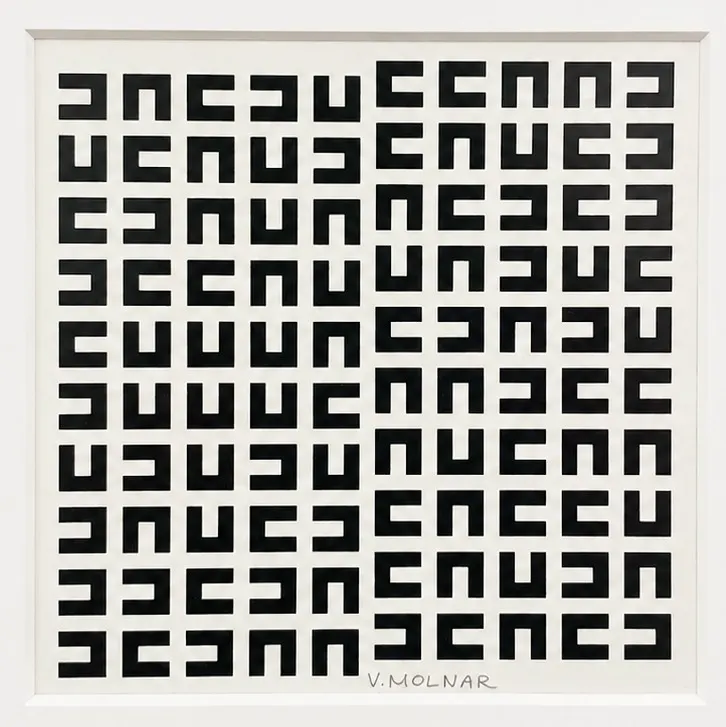 Sérigraphie Signée by Vera Molnar