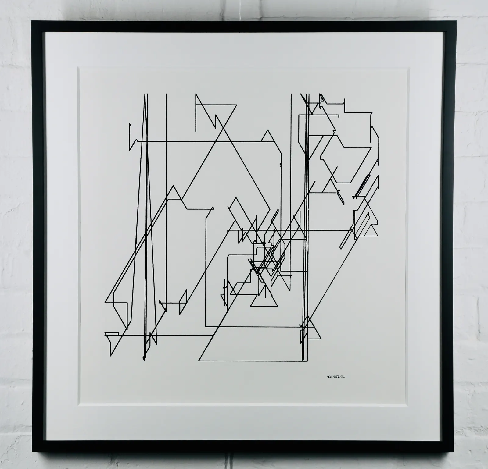 13/9/65 Nr. 7 Zufälliger Polygonzug by Frieder Nake