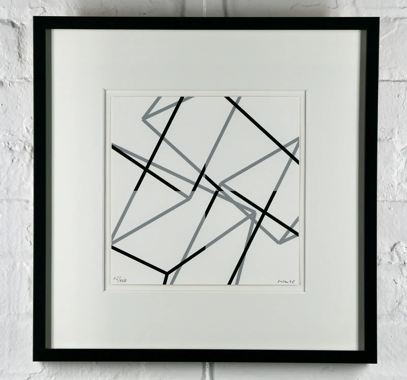 Serigraph, from Josef Albers Museum in Germany -part 2 by Manfred Mohr