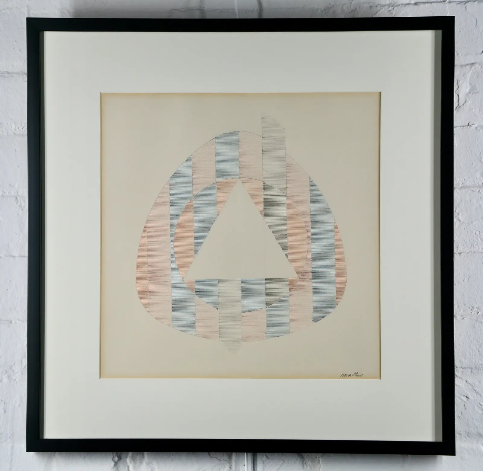 Abstract plotter drawing by Charles Mattox