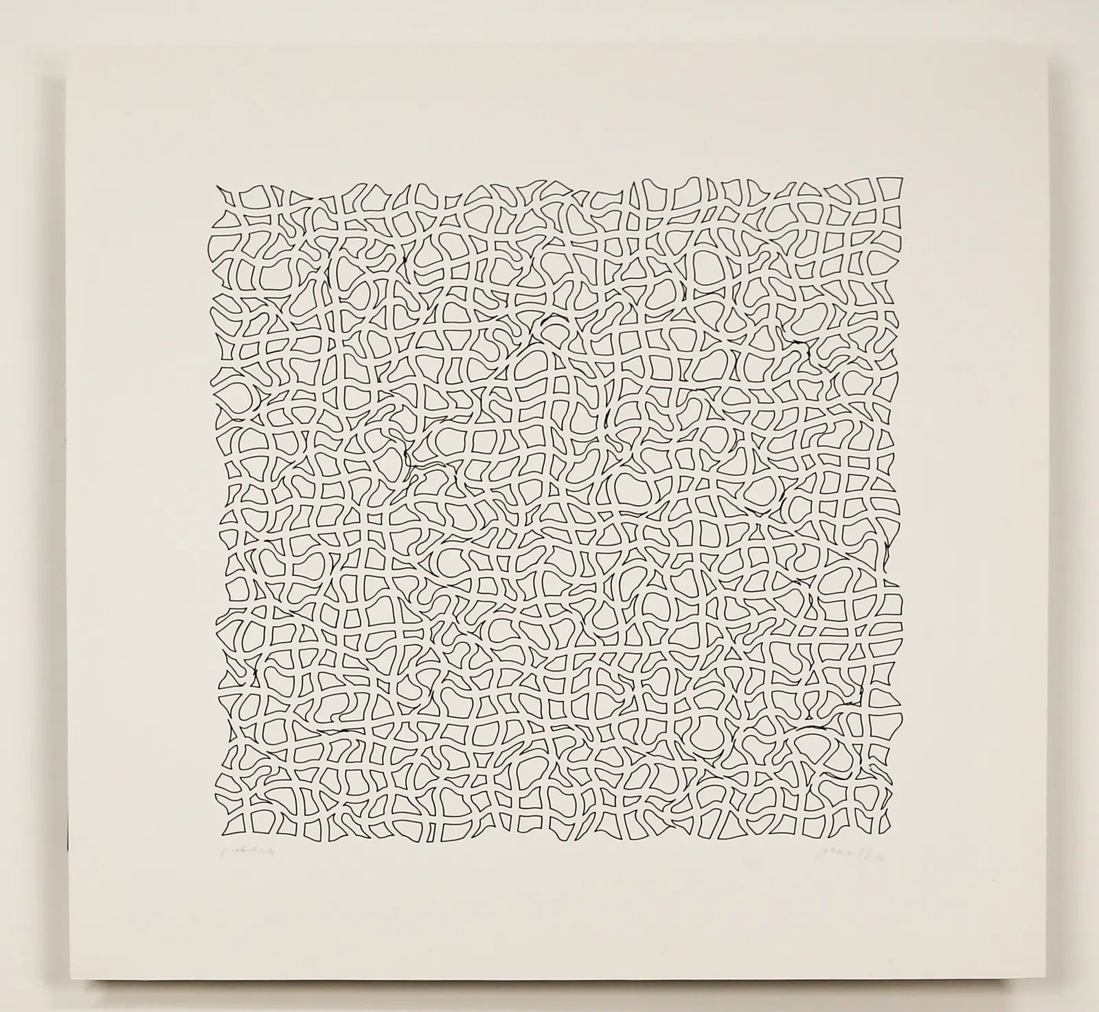 ohne Titel (Probedruck #1, Computergrafik) by Gerhard von Graevenitz