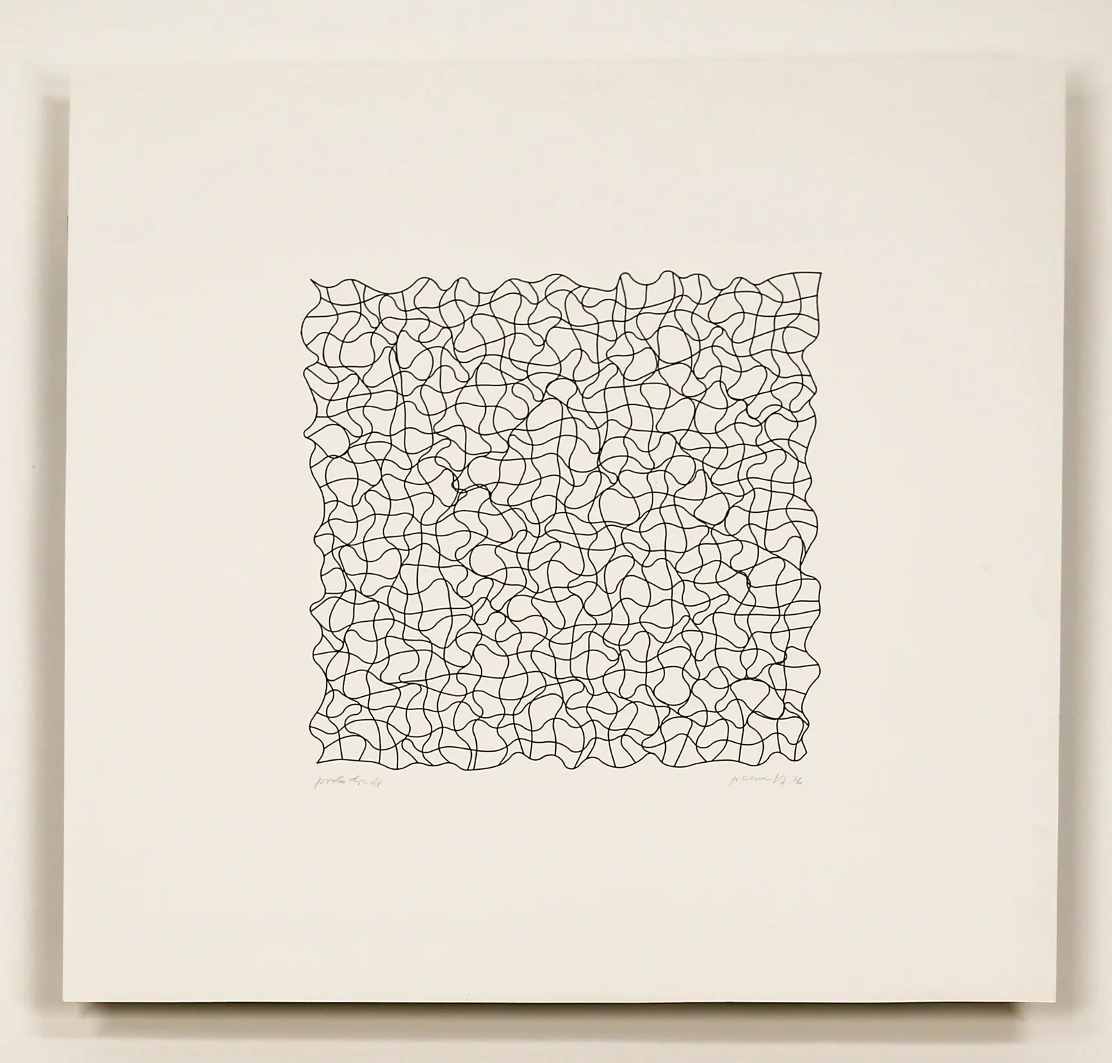 ohne Titel (Probedruck #2, Computergrafik) by Gerhard von Graevenitz