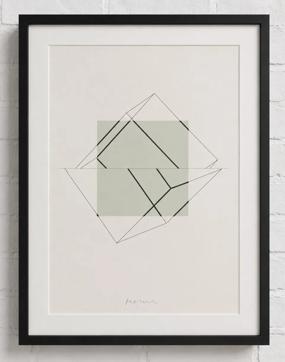 Cubic Limit II (P-196) by Manfred Mohr