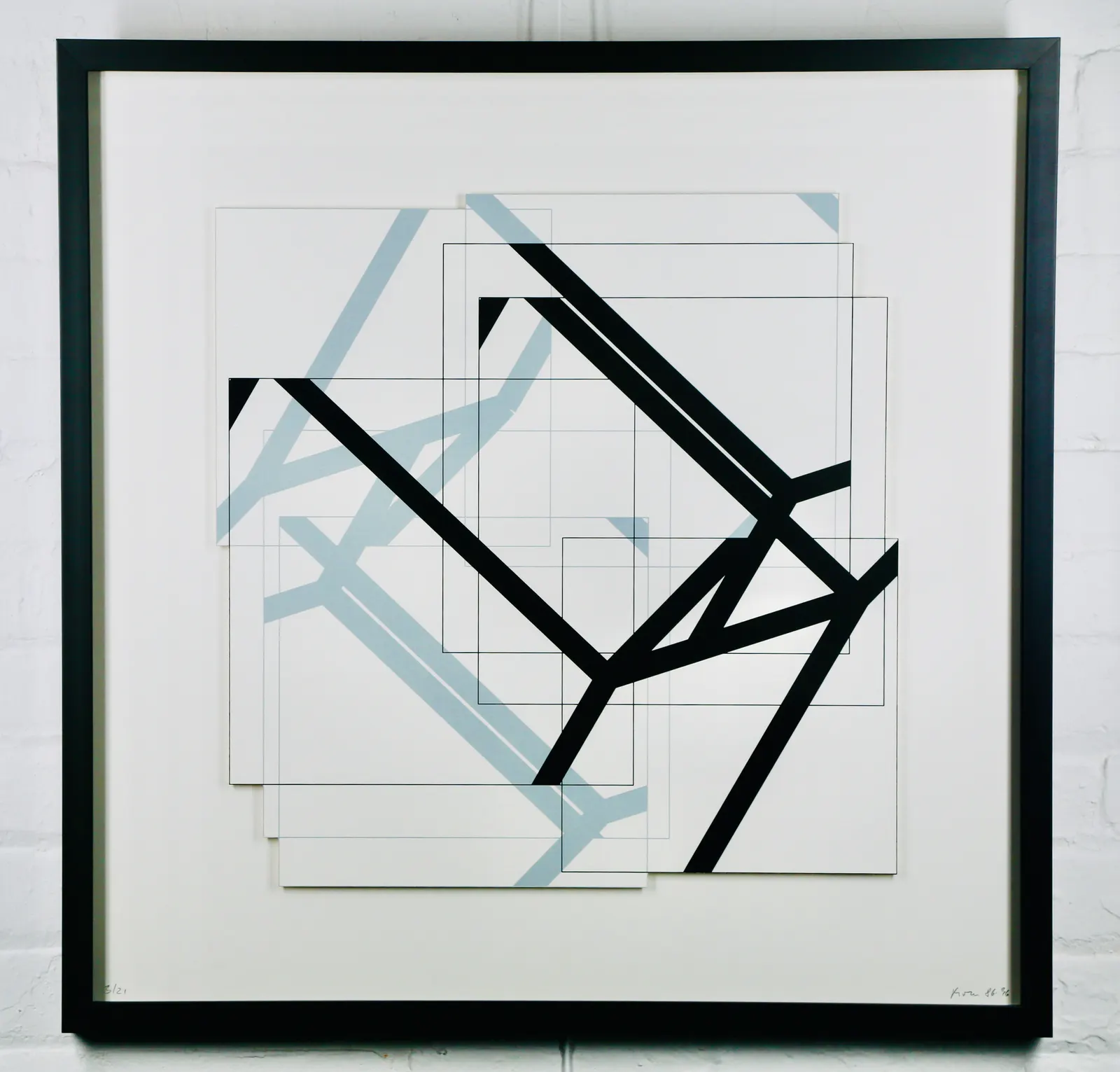 P-411 (Dimensions II) — part 1 by Manfred Mohr