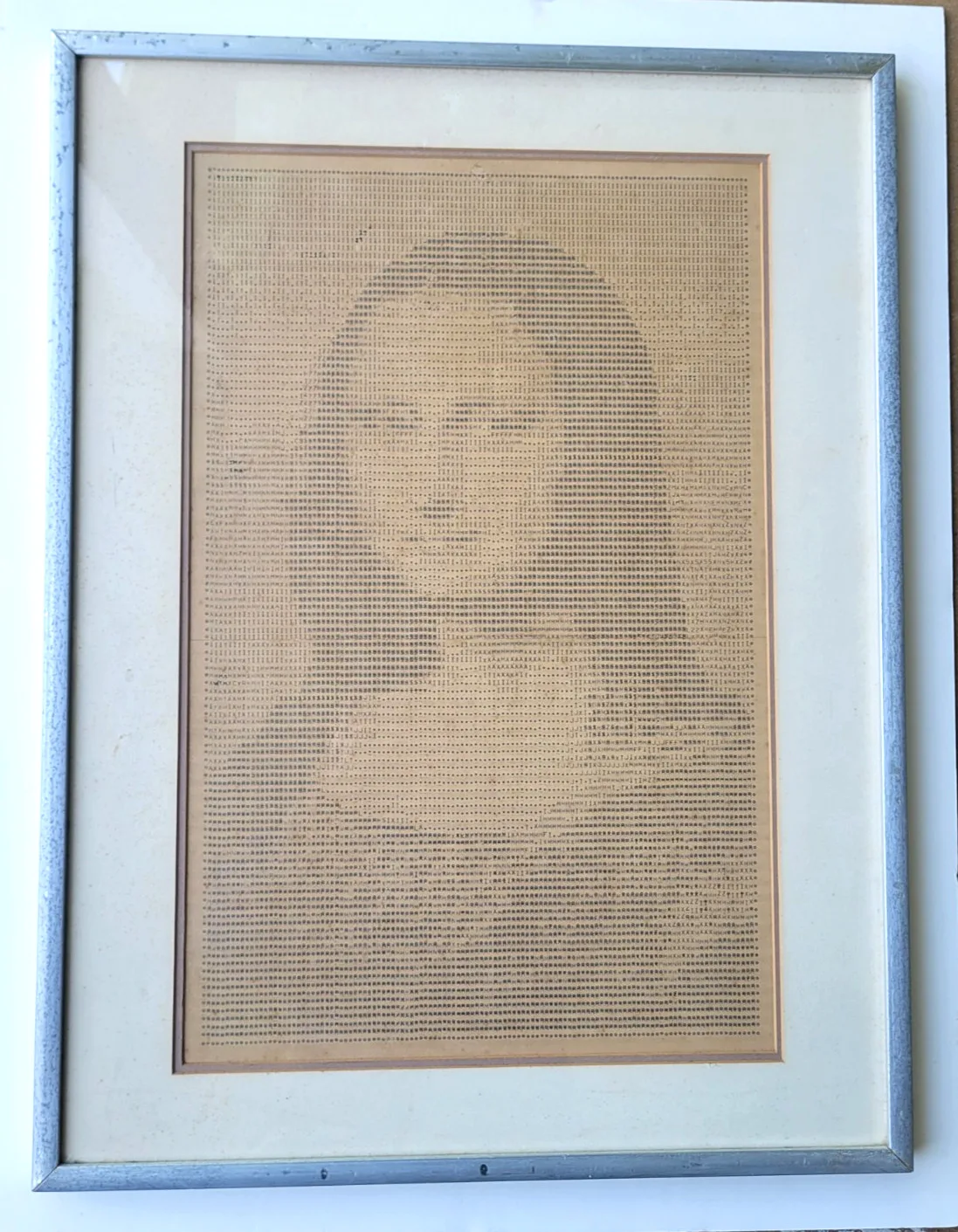 Mona Lisa (typewriter art) by unknown artist
