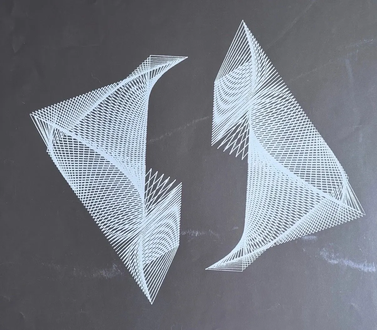 Abstract plotter drawing (proof) by Charles Mattox