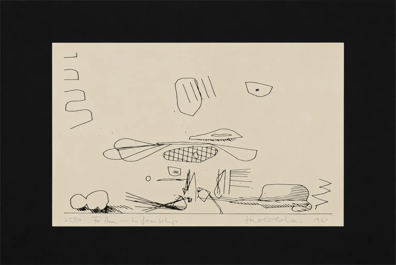 Untitled (Penny Plain Suite, 1) by Harold Cohen