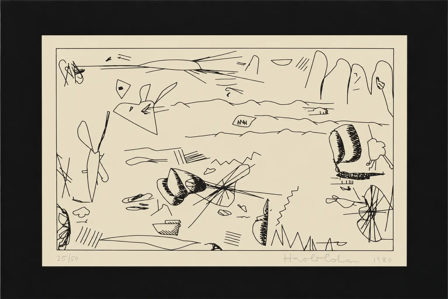 Untitled (Penny Plain Suite, 2) by Harold Cohen
