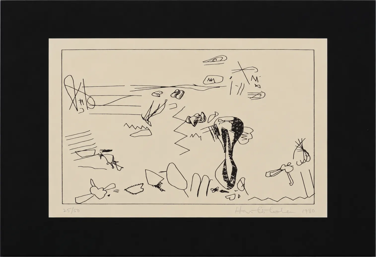 Untitled (Penny Plain Suite, 6) by Harold Cohen