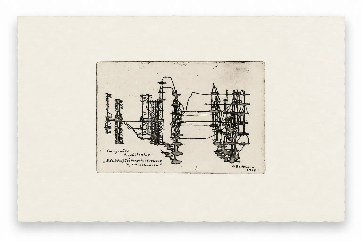 Imaginary Architecture: Electricity Distribution Station in Transoxiana by Otto Beckmann