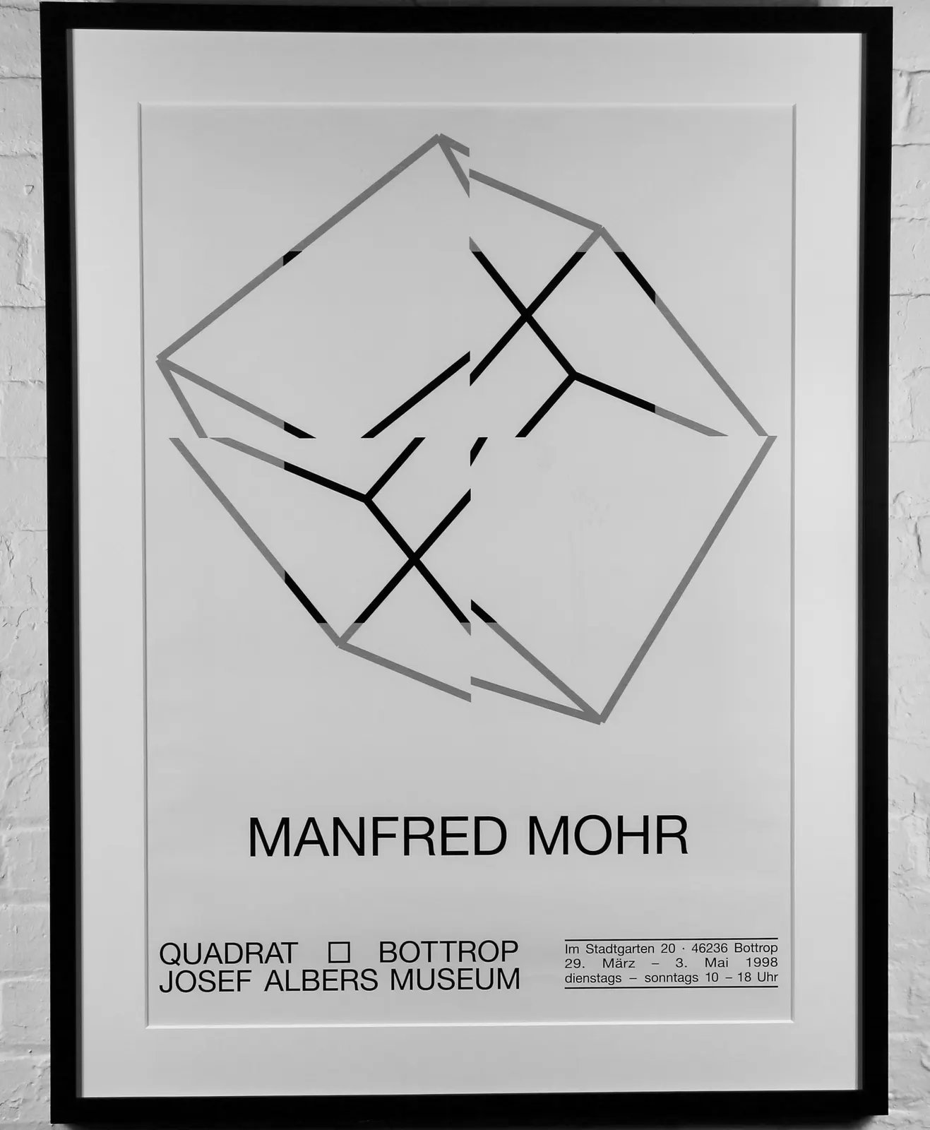 Manfred Mohr Poster by Manfred Mohr