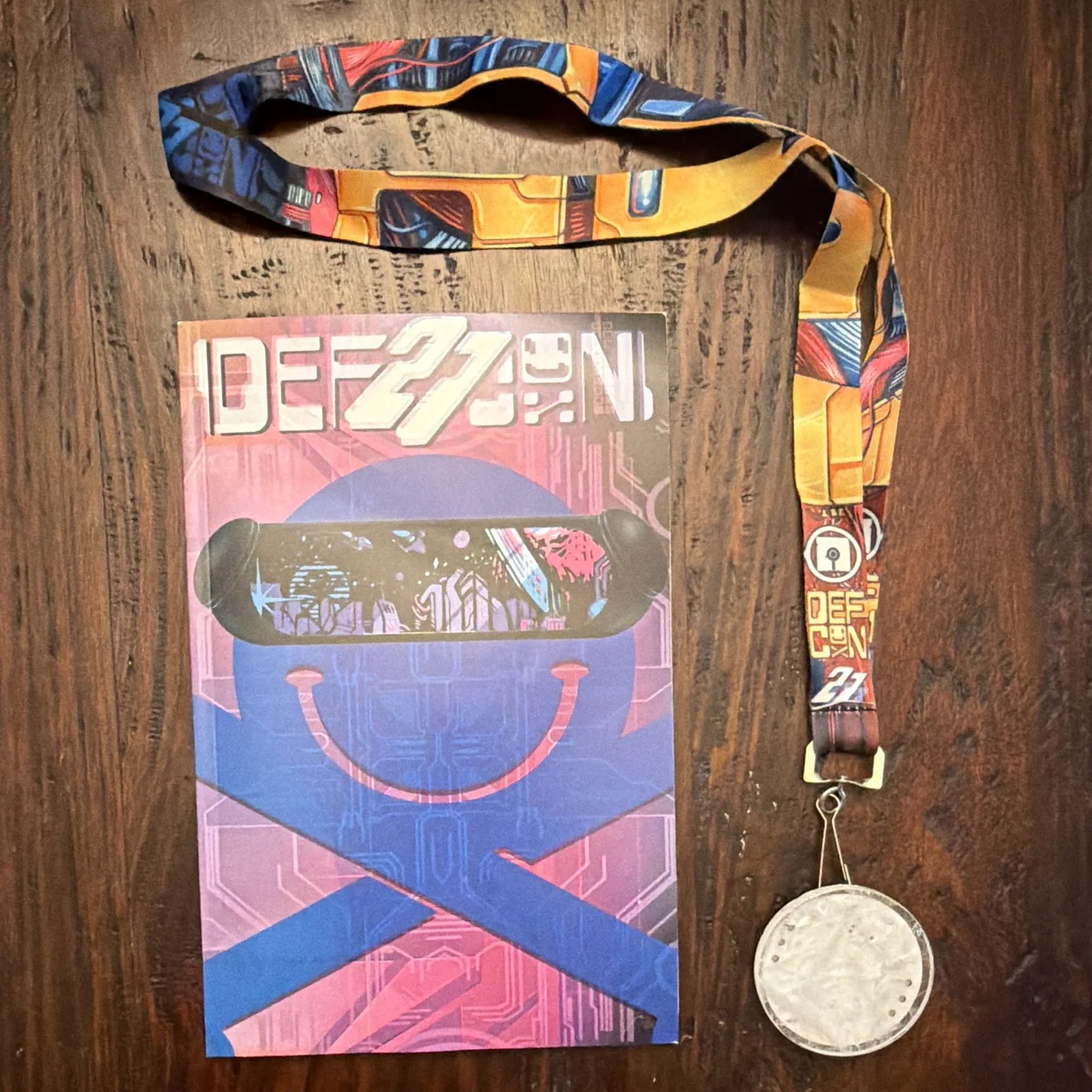 DEF CON 27 Badge & Lanyard by DEF CON