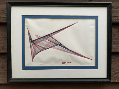 Additional view of Untitled (geometric line drawing)
