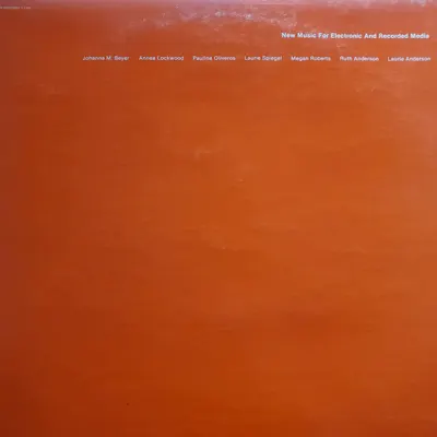 Additional view of New Music for Electronic and Recorded Media