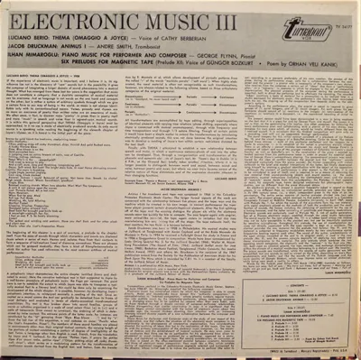 Additional view of Electronic Music III