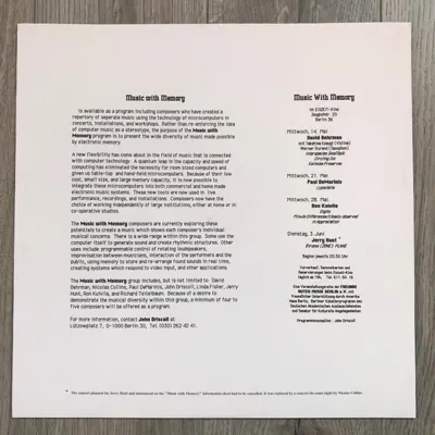 Additional view of Music With Memory