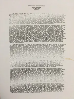 Additional view of On Being Invisible