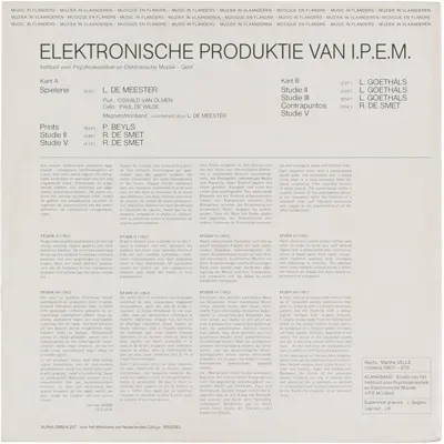 Additional view of Elektronische Produktie Van Het I.P.E.M.
