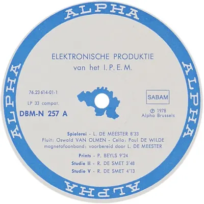 Additional view of Elektronische Produktie Van Het I.P.E.M.