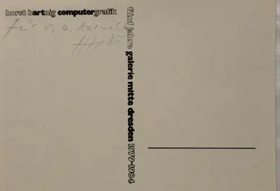 Additional view of Postcard accompanying 3622 Variationen (Blatt 9 von 55, Variationen 561–630)